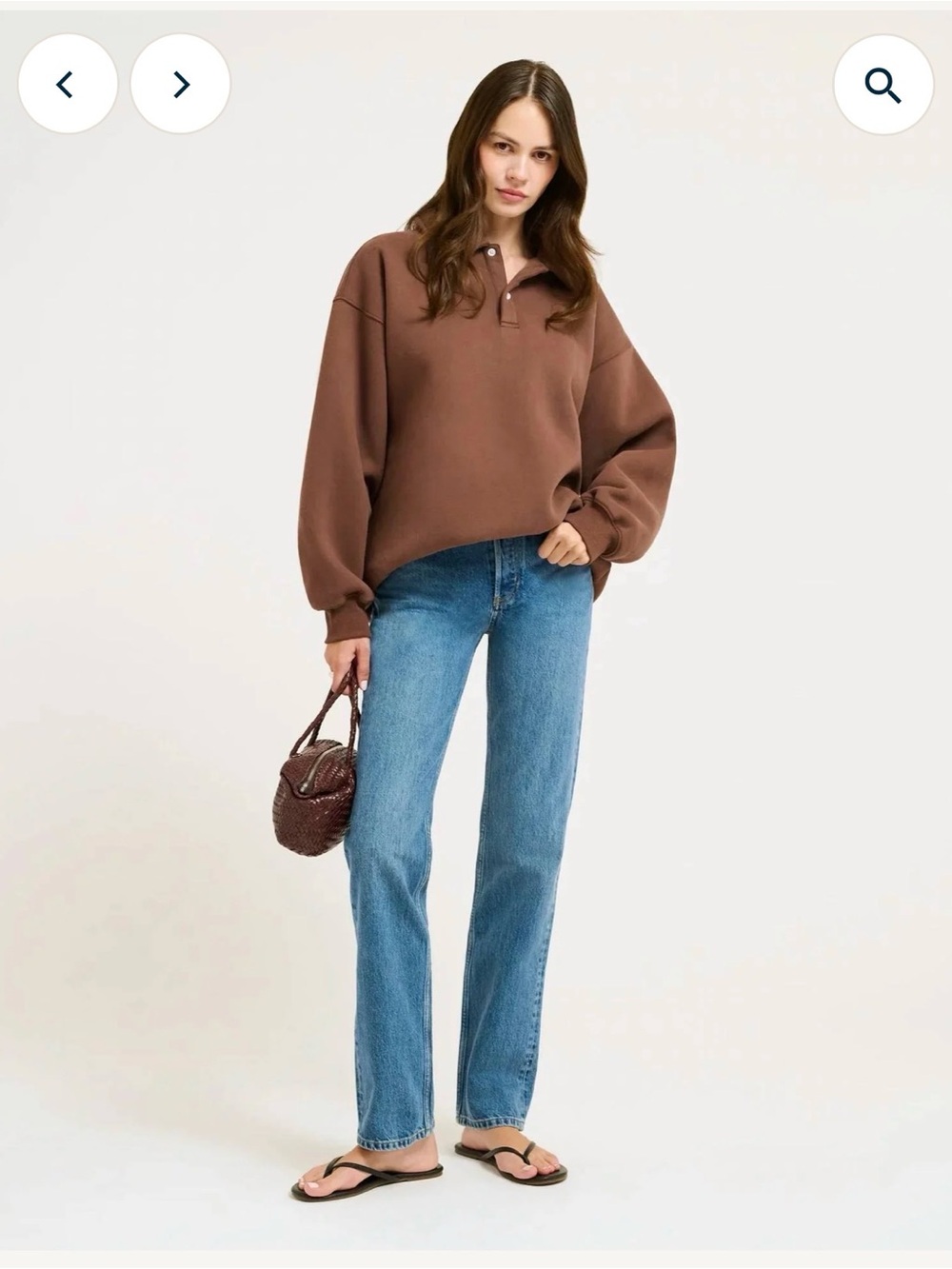 Rumored Airport Sweatshirt size L/XL chocolate